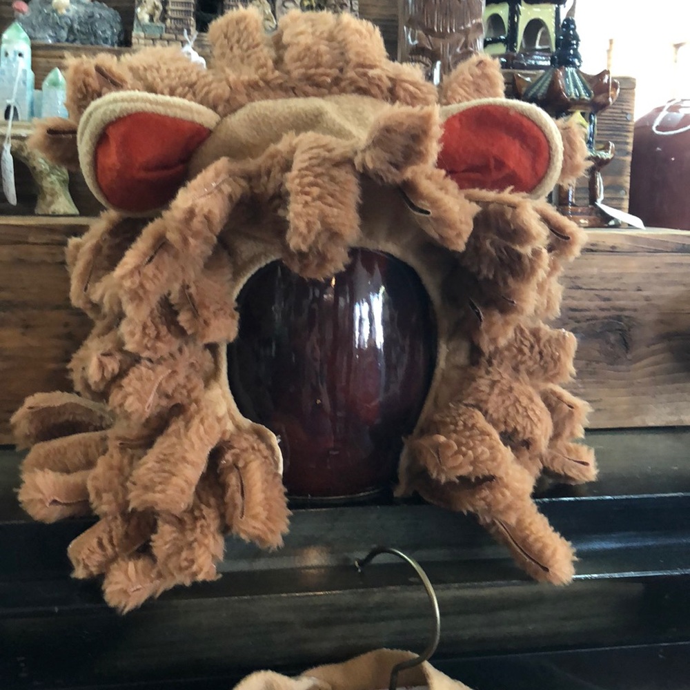 4pc Cowardly lion kids costume size 4t